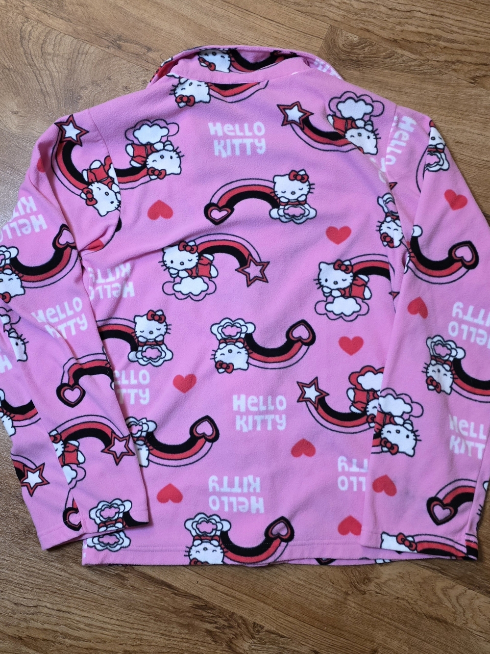 Rare 2007 Y2K Hello Kitty Pink Button Down Pajama Top - Picture 9 of 9